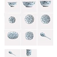 青と白の花柄 食器セット 白と青の花柄食器セット 7点 大同窯 台湾 - メルカリ